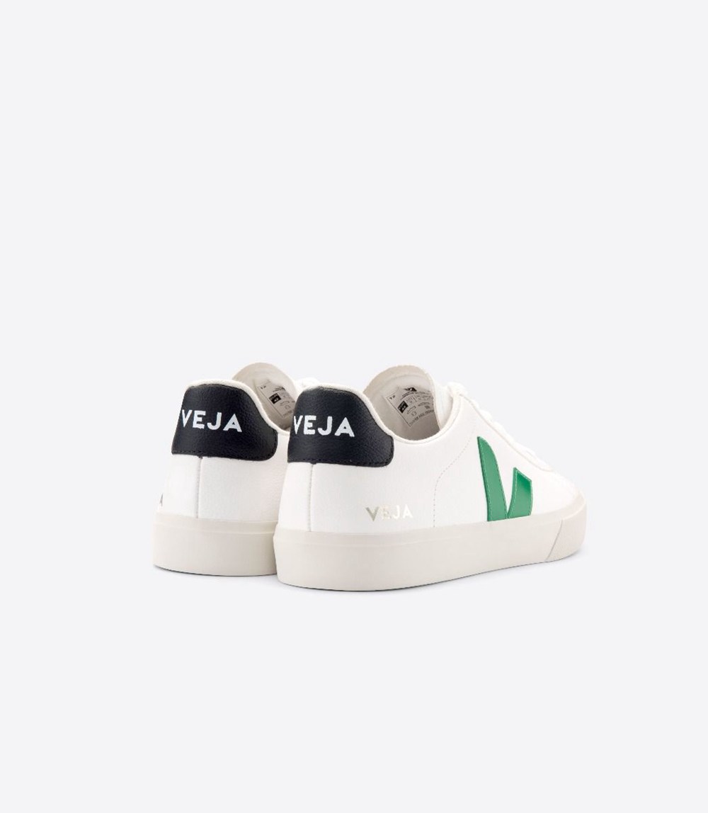 Veja Trainers Mens White - Campo Chromefree Leather - EDQT-50841